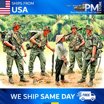 Master Box 3599 Patroling. Vietnam War Series 1/35 Scale Model Kit • $25.95