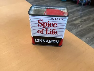 Vintage Spice Of Life Cinnamon Spice Tin - Hygrade Food Products • $8.99