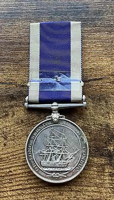 King George V Royal Navy Medal Long Service Good Conduct W R Cook HMS Essex • £139.99