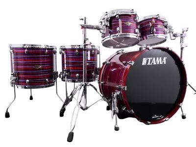 Tama Starclassic Walnut Birch 22  Drum Kit Lacquer Phantasm Oyster • £2595