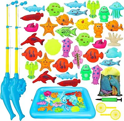 TOY Life 2-Player Magnetic Fishing Game For Kids 3-5 With Toddler Fishing...  • $29.95