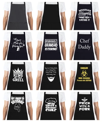 Chef Kitchen Apron BBQ Baking Catering Cooking Craft Apron For Men Women Ladies • £6.25