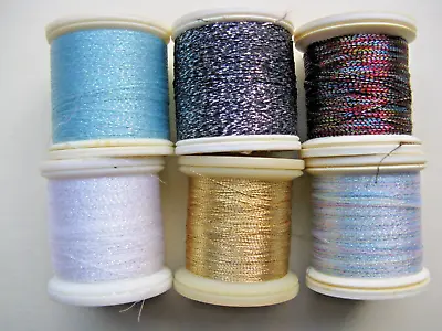 6 X 200m Madeira Metallic Thread. 6 Mixed Colours. • £9.99