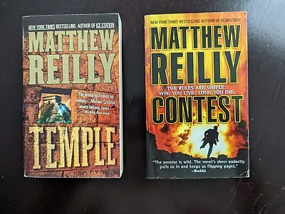 BRAND NEW Matthew Reilly Lot 2 FIRST TWO NOVELS Paperback Temple Contest ACTION • $16.84