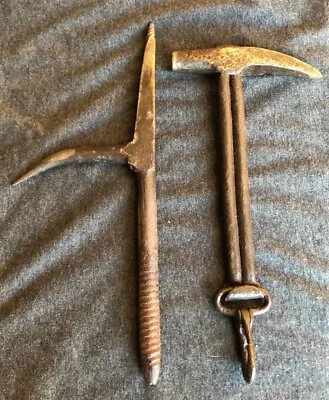 Vintage Blacksmith Hand Forged Iron Tommy Stick Miners Tool & Snowball Hammer • $17.95