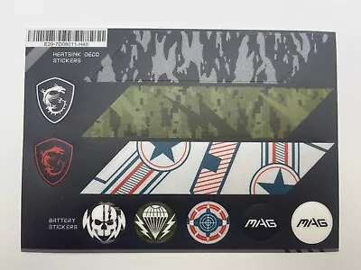 ✅ NEW MSI MAG Tomahawk Heatsink Decal Sticker Sheet Computer Motherboard • $9.99