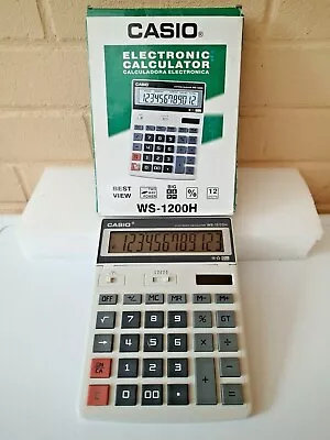 £11.95 • Buy Casio 12 Digit Calculator WH-1200H Large Buttons