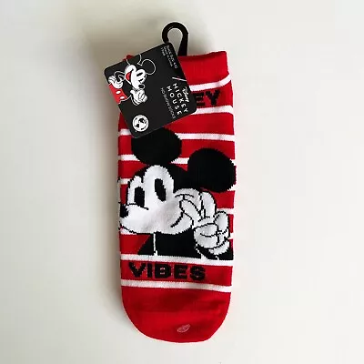 Disney Mickey Mouse Vibes Socks Mickey Socks Disney No Show Socks Disney Ped • $4.99