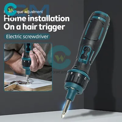 Mini Cordless Electric Power Screwdriver Lithium Tool Kit Drill Bit Rechargeable • $29.23