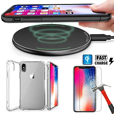 3-IN-1 Wireless Charger Charging Pad For IPhone X 8 PlusSamsung Note 8 S8 Plus • $44.64