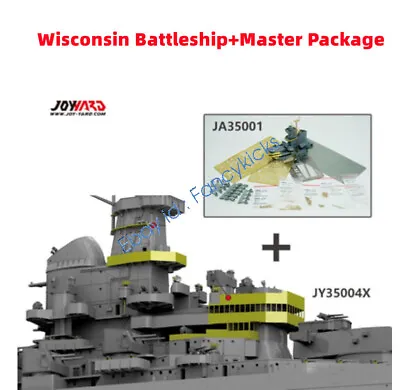 JOYYARD 1/350 US Navy BB-64 Wisconsin Battleship & BB-63 Missouri Master Package • $359.99
