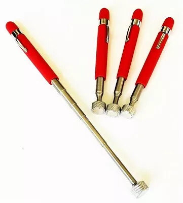 4 Se 9lb Telescoping Magnetic Pick-up Magnets 25  Long Pocket Clip 8034tm-r • $20.99