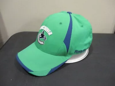 Vancouver Canucks Baseball Hat Cap Adult Large/XL Green Fitted Reebok NHL* • $14.95