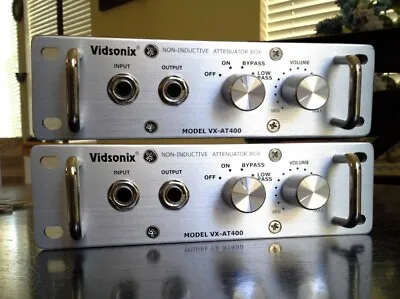 VX-AT400 Non-Inductive Attenuator Low Pass Filter Sleek Brushed AL 2-Pak SPECIAL • $34.95