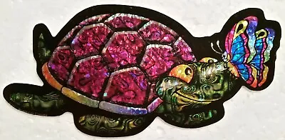 FLOWER POWER-TURTLE And BUTTERFLY-NEW-Vintage(2000)Vending Machine Sticker(#323) • $3.29