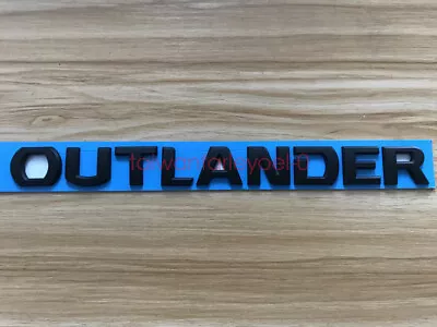 1x Mitsubishi Outlander Matte Black Car 3D Letters Emblem Logo Badge Stickers • $36.99