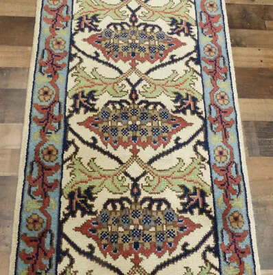 $207.70 • Buy 2'7 X8' New William Morris Hand Knotted Wool Arts & Crafts Oriental Area Rug