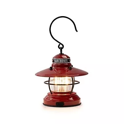 Barebones | Red Mini Edison Lantern - Vintage Adjustable Camping Light • $29