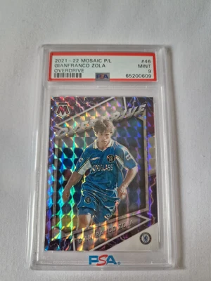 £75 • Buy Gianfranco ZOLA 2021-22 Panini Mosaic Premier League Overdrive Case Hit PSA 9