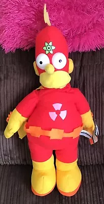 The Simpsons Homer Simpson Radioactive Man Large Soft Plush TV Toy 24” Tag 2005 • £16.99