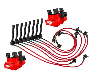 Ignition Kit MSD Coil Packs MSX80 Spark Plug Cables Wires Cobra 4.6 DOHC Mustang • $305.15
