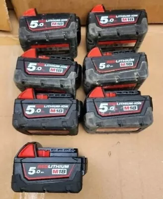 Milwaukee M18B5 18v 5.0Ah Li-ion Battery - Genuine U.k Stock… • £50