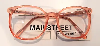 Vintage MAINSTREET Jenny Pink 54/21 P3 Round Eyeglass Frame New/Old Stock  #252 • $9.99