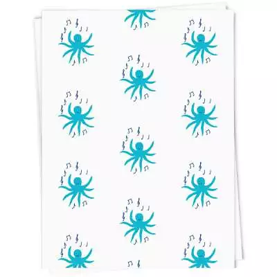 'Musical Octopus. ' Gift Wrap / Wrapping Paper / Gift Tags (GI039127) • £3.99