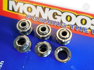 MONGOOSE BMX Chainring Bolts Hexbolt Design 5mm Vintage 90s Spare-parts Set Of 5 • $29.99