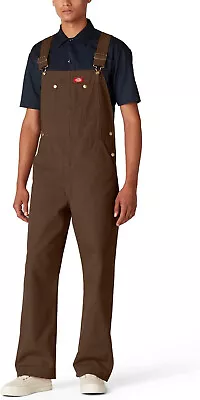 Dickies Mens Bib Overalls Rinsed Timber 48W X 30L • $24.95