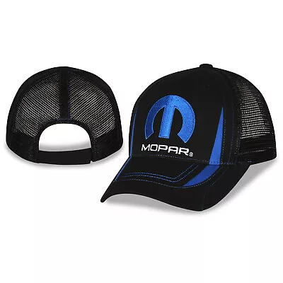 Mopar Embroidered Logo Black With Blue Air Mesh Hat • $16.99