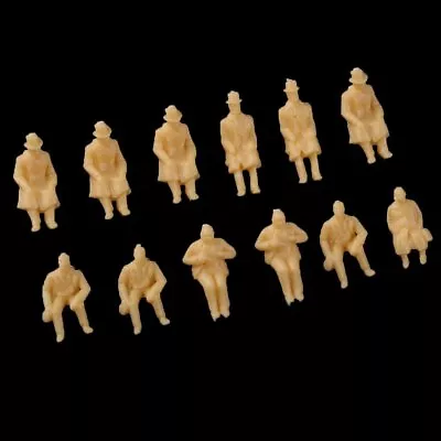 £2.95 • Buy 25/200 Seated Model Railway SITTING People Figure OO Gauge Unpainted 15-20mm M52