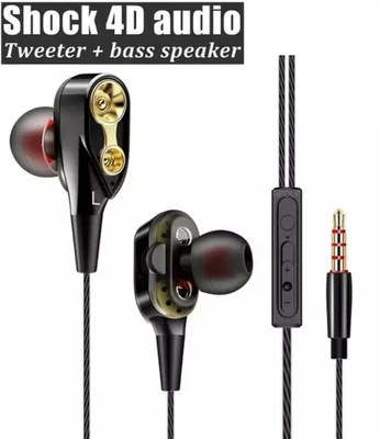 £3.99 • Buy Super Bass In-ear Earphones Handsfree Headphone For Iphone Ipad Ipod Samsung+mic