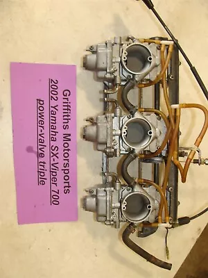 2002 YAMAHA 700 Triple SXViper SX Viper SXV MIKUNI Carbs Carburetors Flat Slide • $188