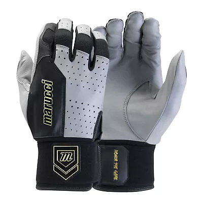 Marucci Luxe Adult Baseball/Softball Batting Gloves - Gray/Black - XL • $79.95