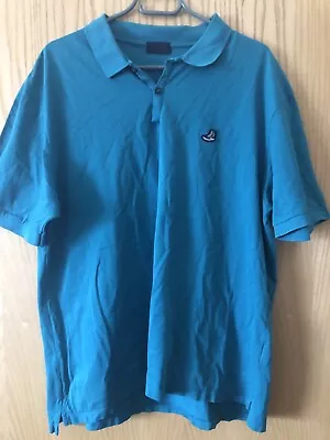 LANVIN Turquoise Polo Shirt 3XL • £29