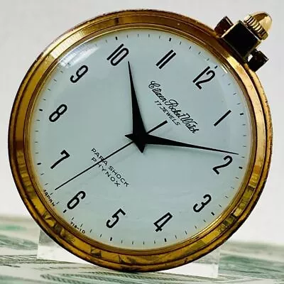 CITIZEN Pocket Watch Manual Winding Open Face 43mm Used U855 • $219.96