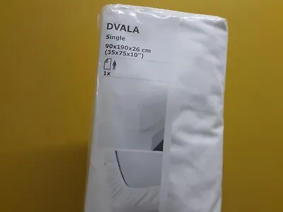 Ikea Cotton  Fitted  White Sheet  New! (dvala Ikea) • £10.99