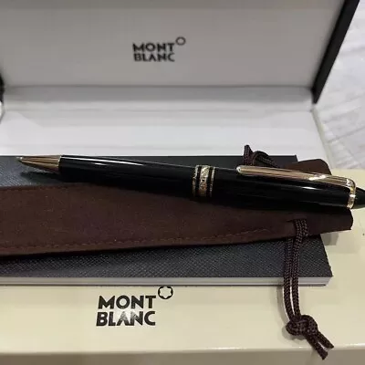 New Montblanc Meisterstuck 164 Black And Gold Ballpoint Pen Germany - Authentic • $98