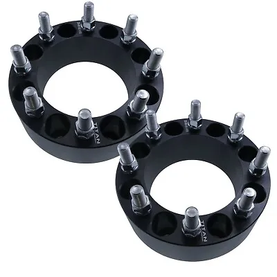 2  8x6.5 Wheel Spacers | 14x1.5 Studs Fits Chevy GMC 2500 3500 HD Trucks SUV • $84.95