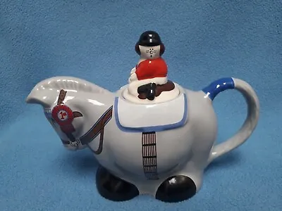 Wade Ceramic Teapot - Gymkhana  Horse & Rider Teapot. • £16