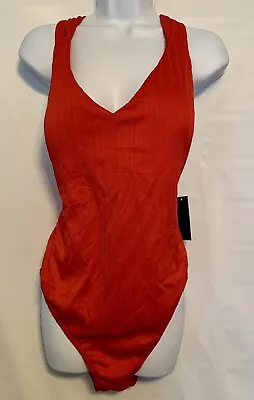 Ibiza Estilo One Piece Red Adjustable Bathing Swim Suit Women’s Plus 2XL New • $18.95