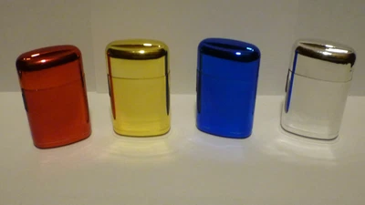 £3.50 • Buy Lighter Prof Windproof Mirror Effect Blue Turbo Jet Flame Refillable 4 Colours