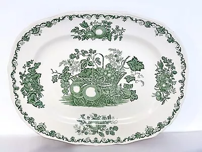 Antique Masons Fruit Basket Ironstone Platter Plate 13 Inches • £15.99