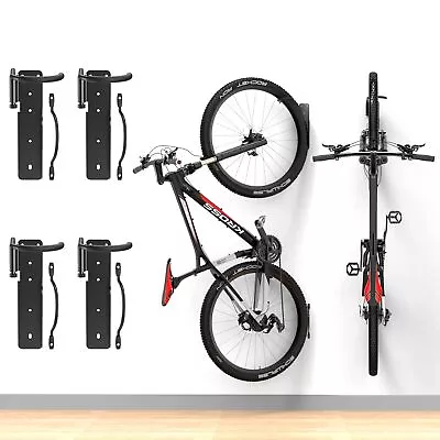 Bike Rack Garage Wall Mount Swivel Bike Rack Swing 90 Degrees Vertical Bik... • $55.30