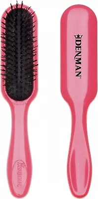 Denman Tangle Tamer Mini Pink Detangling Brush For Curly Hair And Black Natural • £10.99