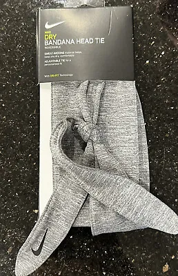 £14.42 • Buy New Nike Adult Unisex Dry Bandana Head Tie Reversible Gray One Size Unisex NWT