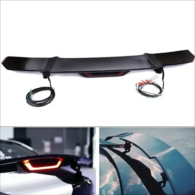 Universal Gloss Black ABS Automatic Adjustable Rear Lift GT Tail Spoiler Wings • $401.99