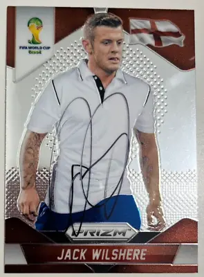 SIGNED Jack Wilshere Prizm World Cup 2014 Football Card England RARE • £9.95