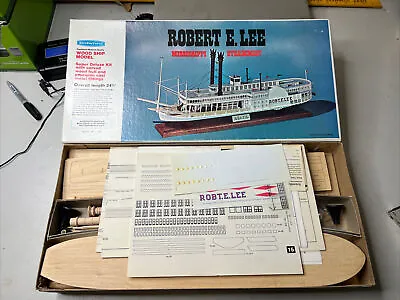 Scientific Super Deluxe Wood Ship Model Robert E Lee Mississippi Steamboat NEW • $149.99